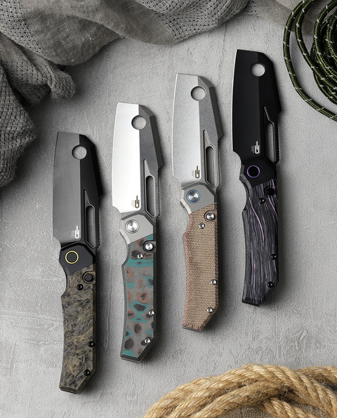 BESTECH NYRRDREKI BT2607B Titanium with G10 Inlays Handle: 3.08