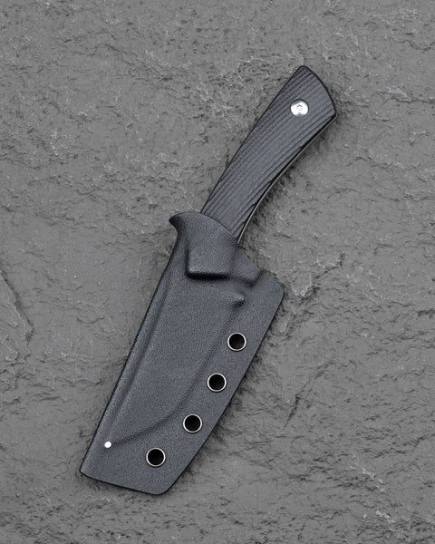 BESTECH STEP BFK06A 3.193'' D2 Blade Black G10 Handle with Kydex Sheath