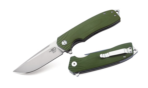 BESTECH LION BG01B OD Green G10 Handle 3.47" D2 Blade