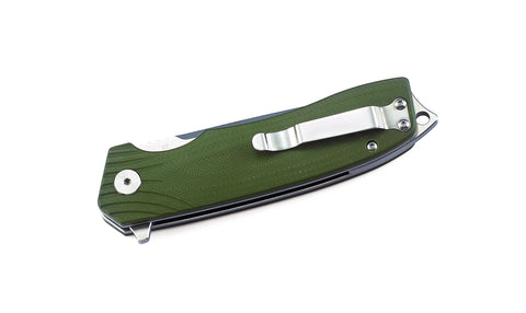 BESTECH LION BG01B OD Green G10 Handle 3.47" D2 Blade