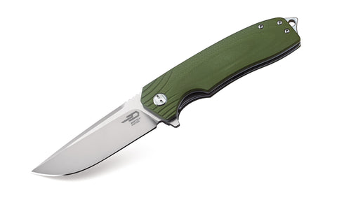 BESTECH LION BG01B OD Green G10 Handle 3.47" D2 Blade