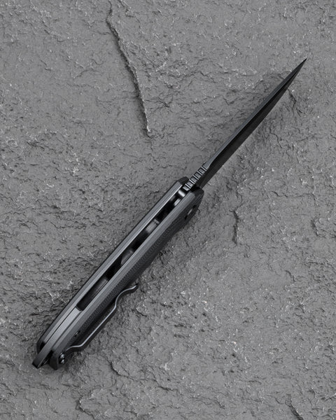 BESTECH LION BG01D Black G10 Handle 3.47" D2 Blade
