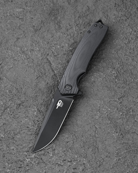 BESTECH LION BG01D Black G10 Handle 3.47" D2 Blade