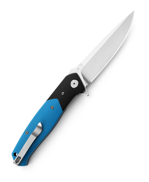 BESTECH SWORDFISH BG03D Black and blue G10 Handle 3.94" D2 Blade