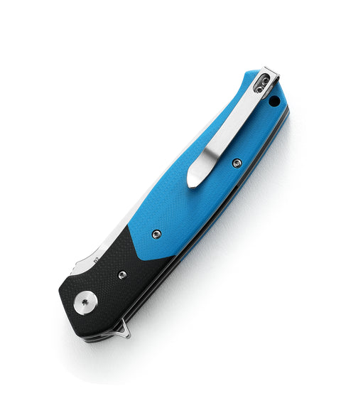 BESTECH SWORDFISH BG03D Black and blue G10 Handle 3.94" D2 Blade