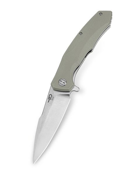 BESTECH WARWOLF BG04C Beige G10 Handle 3.5" D2 Blade