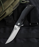 BESTECH SCIMITAR BG05A-1 Black G10 Handle 3.5