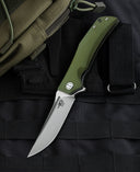 BESTECH SCIMITAR BG05B-1 Army Green G10 Handle 3.5