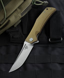 BESTECH SCIMITAR BG05C-1 Beige G10 Handle 3.5