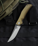 BESTECH SCIMITAR BG05C-2 Beige G10 Handle 3.5