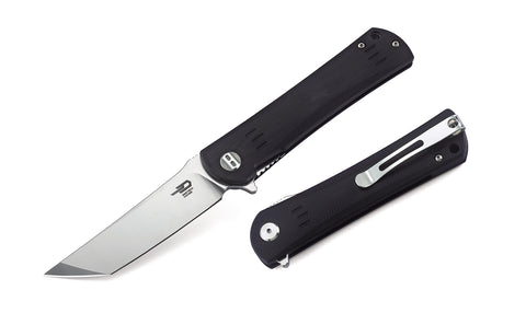 BESTECH KENDO BG06A-1 Black G10 Handle 3.5" D2 Blade