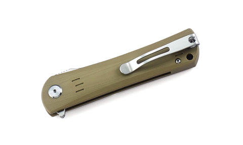 BESTECH KENDO BG06C-1 Beige G10 Handle 3.5" D2 Blade