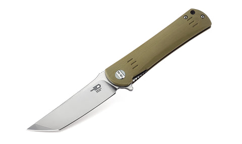BESTECH KENDO BG06C-1 Beige G10 Handle 3.5" D2 Blade