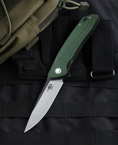 BESTECH SPIKE GRN Handle: 3.54" 12C27 Blade BG09B-1
