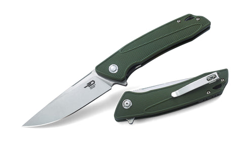 BESTECH SPIKE GRN Handle: 3.54" 12C27 Blade BG09B-2