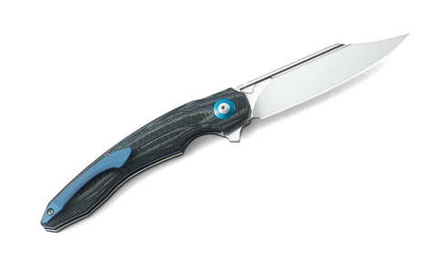 BESTECH FANGA BG18D Interlayer with Carbon Fiber and G10 Handle 4.25" D2 Blade