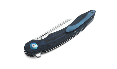 BESTECH FANGA BG18E Interlayer with Carbon Fiber and G10 Handle 4.25" D2 Blade