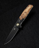 BESTECH ASCOT BG19E Interlayer with Carbon Fiber and G10+ Lightburl Wood Handle 3.82