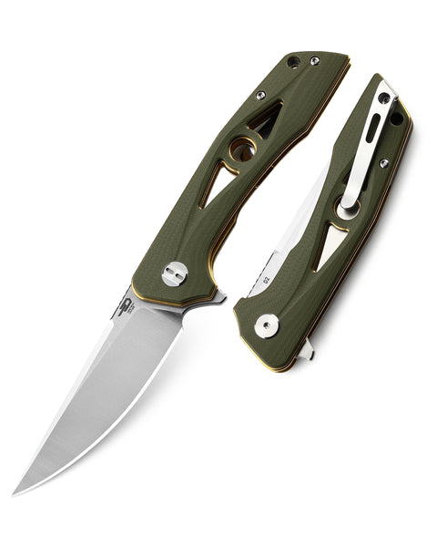 BESTECH EYE OF RA G10 Handle: 3.39" D2 Blade BG23B