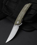 BESTECH  SWIFT  BG30A-1: Green Micarta Handle 3.54