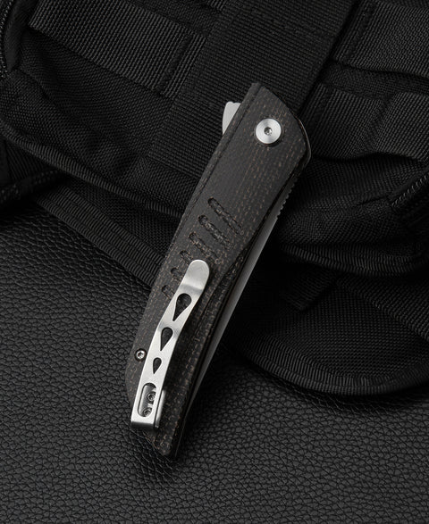 BESTECH SWIFT BG30B-1: Black Micarta Handle 3.54" D2 Blade