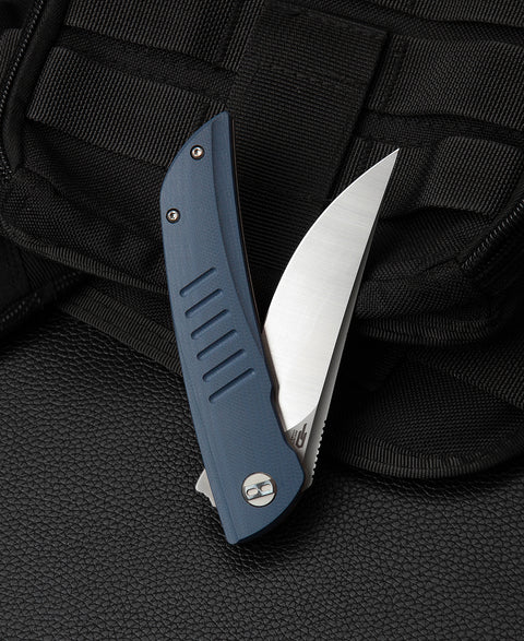 BESTECH SWIFT Grey G10 Handle: 3.54" D2 Blade BG30E