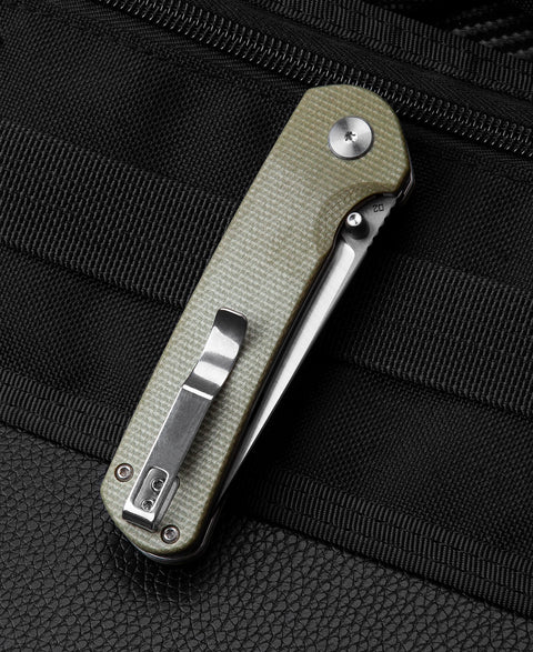 BESTECH SLEDGEHAMMER Beige Micarta Handle: 3" D2 Blade BG31D