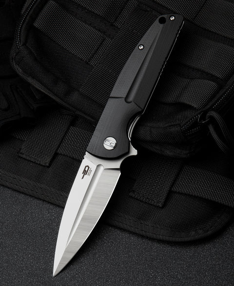 BESTECH FIN G10 Handle: 3.67" 14C28N Blade BG34A-1