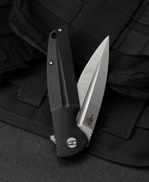 BESTECH FIN G10 Handle: 3.67" 14C28N Blade BG34A-1