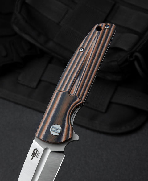BESTECH FIN G10 Handle: 3.67" 14C28N Blade BG34C-1