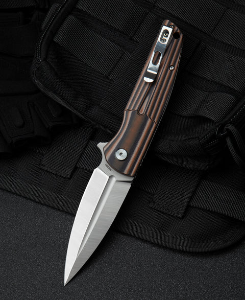 BESTECH FIN G10 Handle: 3.67" 14C28N Blade BG34C-1