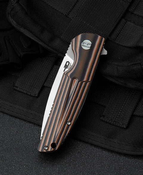 BESTECH FIN G10 Handle: 3.67" 14C28N Blade BG34C-1