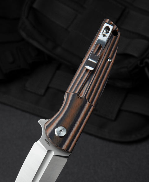 BESTECH FIN G10 Handle: 3.67" 14C28N Blade BG34C-1