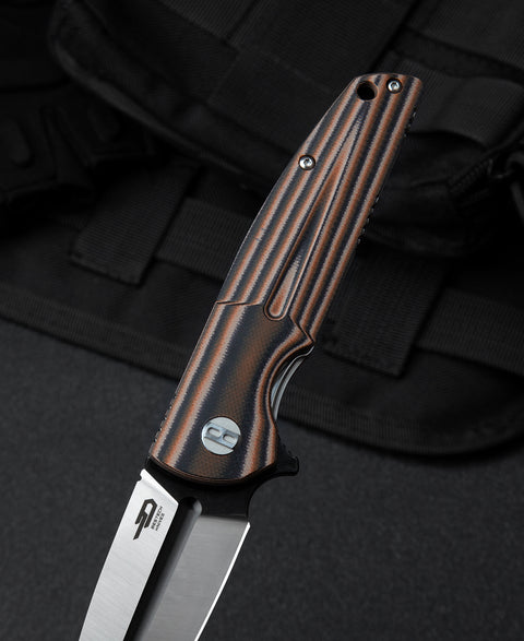 BESTECH FIN G10 Handle: 3.67" 14C28N Blade BG34C-2