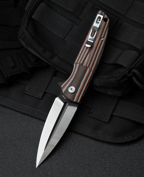 BESTECH FIN G10 Handle: 3.67" 14C28N Blade BG34C-2