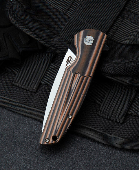 BESTECH FIN G10 Handle: 3.67" 14C28N Blade BG34C-2