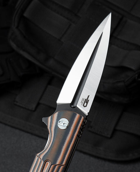 BESTECH FIN G10 Handle: 3.67" 14C28N Blade BG34C-2