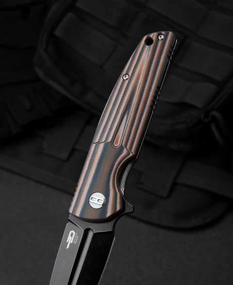 BESTECH FIN G10 Handle: 3.67" 14C28N Blade BG34C-3