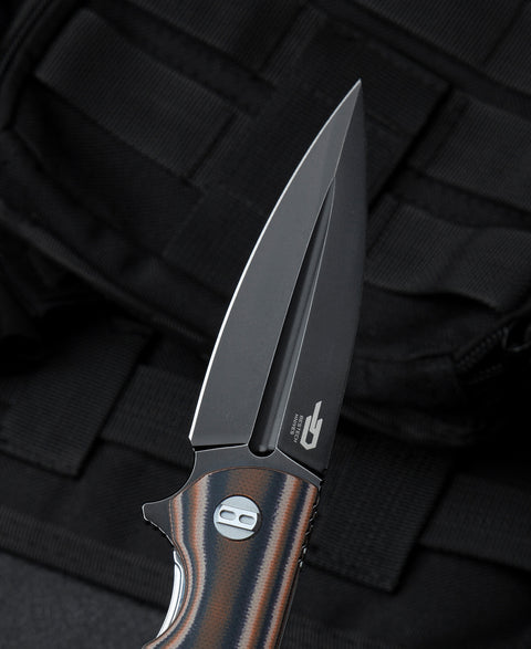 BESTECH FIN G10 Handle: 3.67" 14C28N Blade BG34C-3