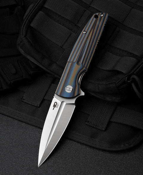 BESTECH FIN G10 Handle: 3.67" 14C28N Blade BG34D-1