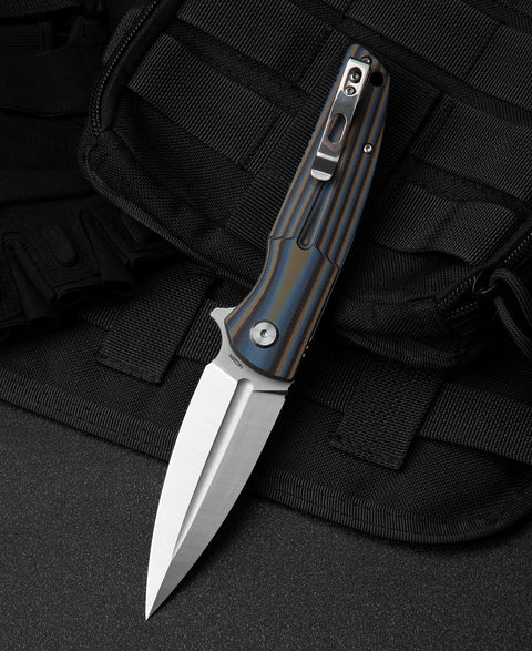 BESTECH FIN G10 Handle: 3.67" 14C28N Blade BG34D-1
