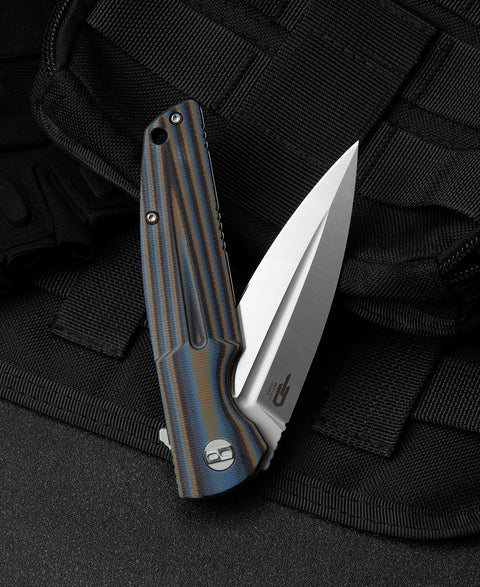 BESTECH FIN G10 Handle: 3.67" 14C28N Blade BG34D-1