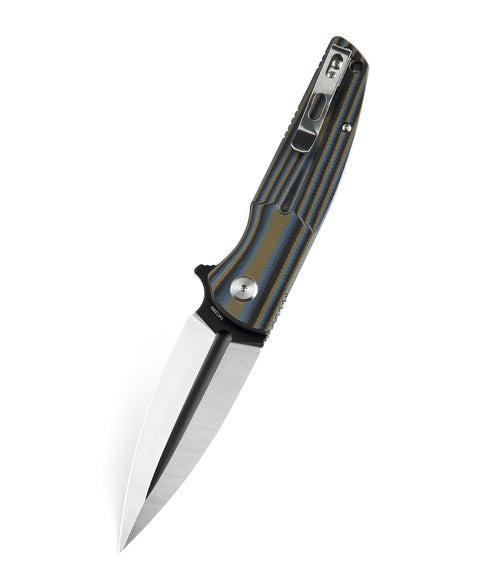 BESTECH FIN G10 Handle: 3.67" 14C28N Blade BG34D-2