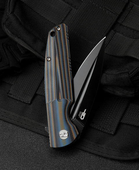 BESTECH FIN G10 Handle: 3.67" 14C28N Blade BG34D-3