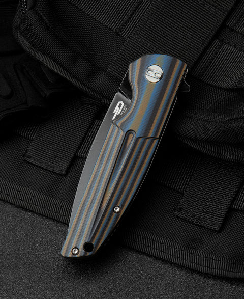 BESTECH FIN G10 Handle: 3.67" 14C28N Blade BG34D-3