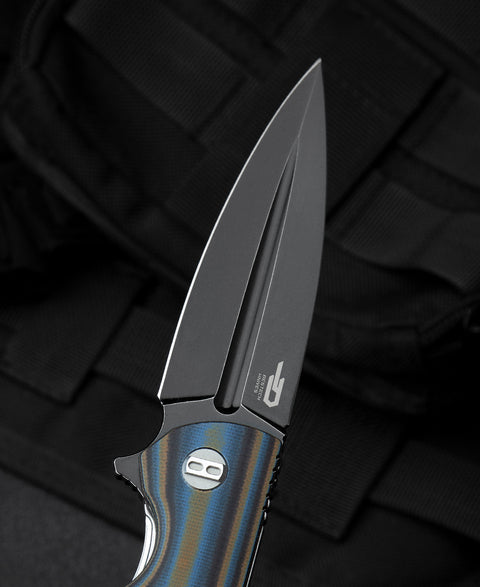 BESTECH FIN G10 Handle: 3.67" 14C28N Blade BG34D-3