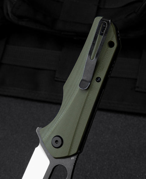 BESTECH OPERATOR Green G10 Handle: 3.47" D2 Blade BG36C