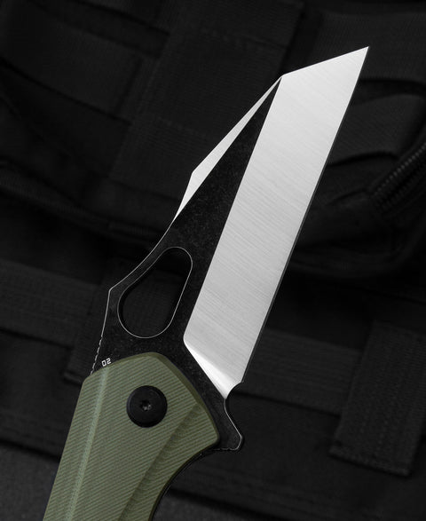 BESTECH OPERATOR Green G10 Handle: 3.47" D2 Blade BG36C