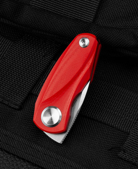 BESTECH TULIP Red G10 Handle: 1.34" 14C28N Blade BG38B