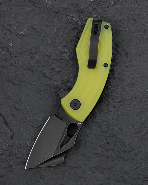BESTECH LIZARD Lime Green G10 Handle: 2.4" D2 Blade BG39F